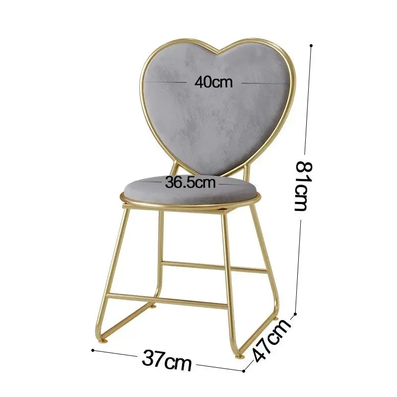 Contemporary Metal Nail Dressing Table Chairs