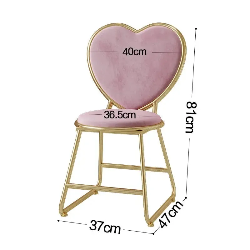 Contemporary Metal Nail Dressing Table Chairs