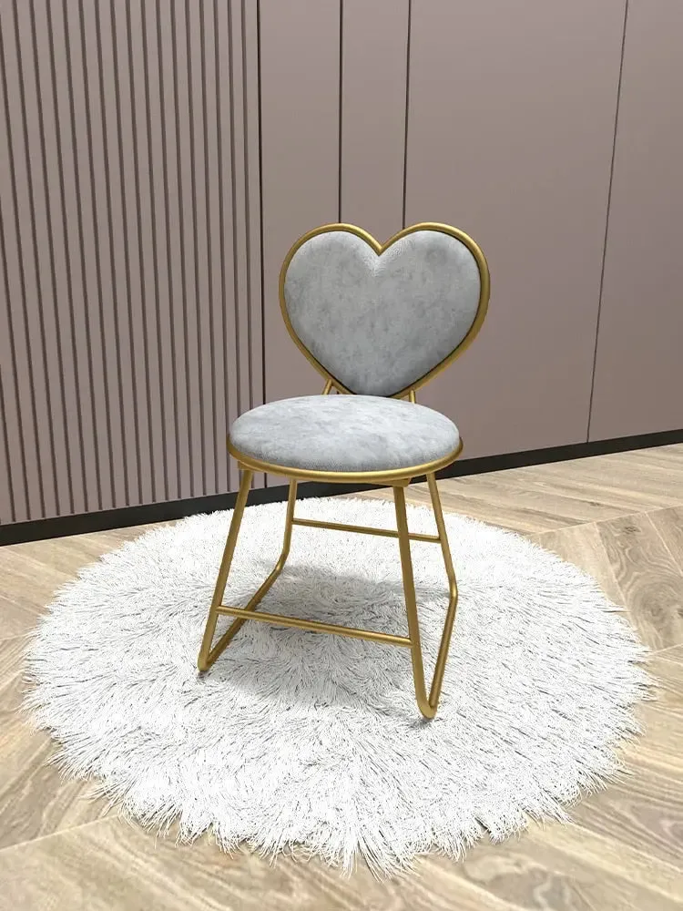 Contemporary Metal Nail Dressing Table Chairs