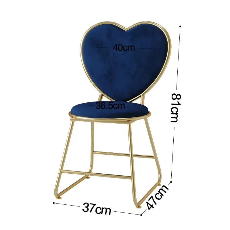 Contemporary Metal Nail Dressing Table Chairs