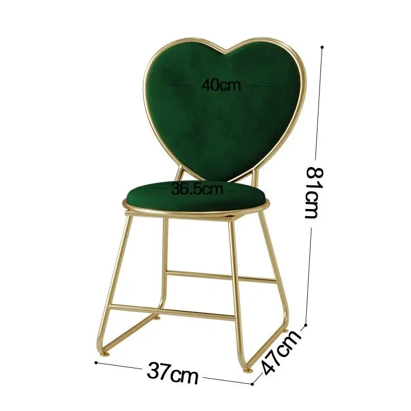 Contemporary Metal Nail Dressing Table Chairs