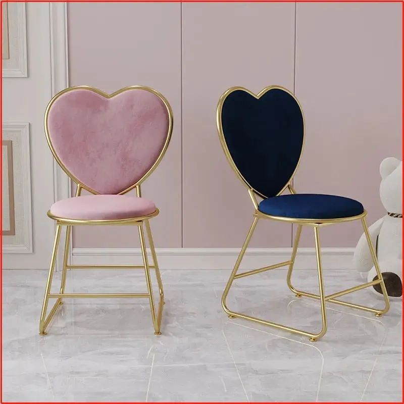 Contemporary Metal Nail Dressing Table Chairs