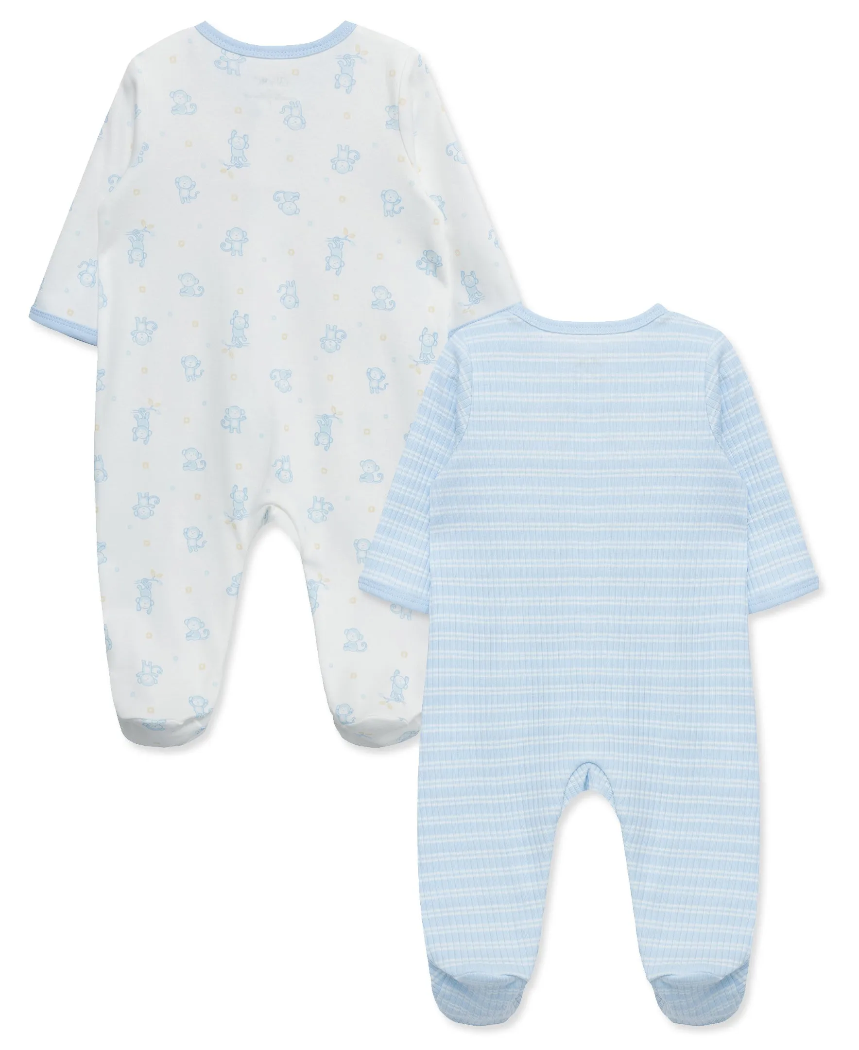 Cuddles 2-Way-Zip Footies (2-Pack)