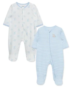 Cuddles 2-Way-Zip Footies (2-Pack)