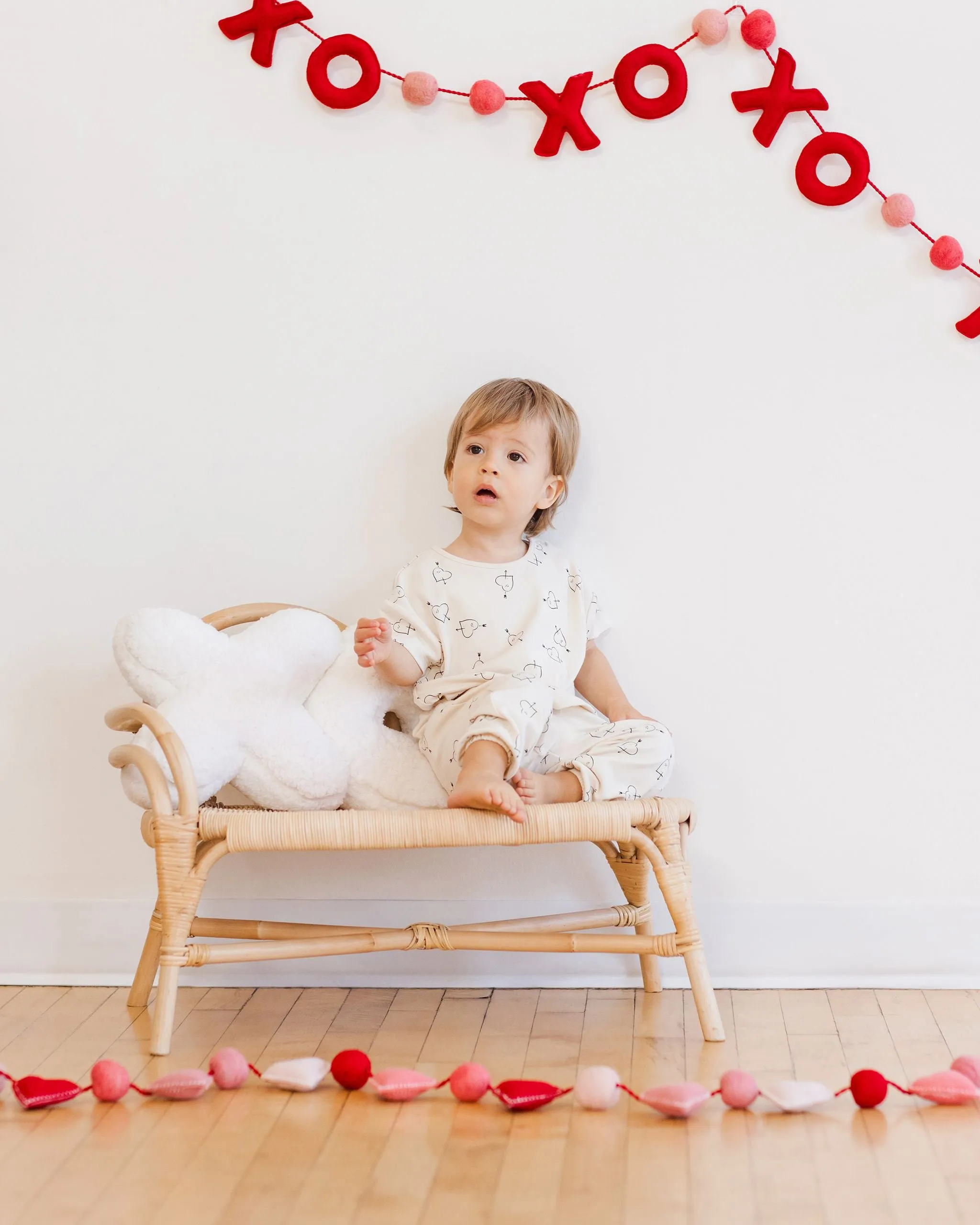 Cupid Jersey Tee & Pant Set in Natural