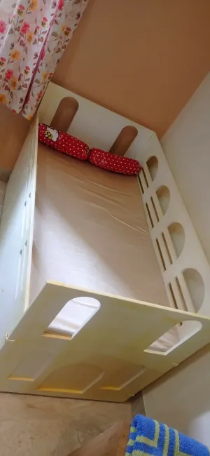 Customised Baby bed with storage, Dimensions: L49×W26×H28 inches