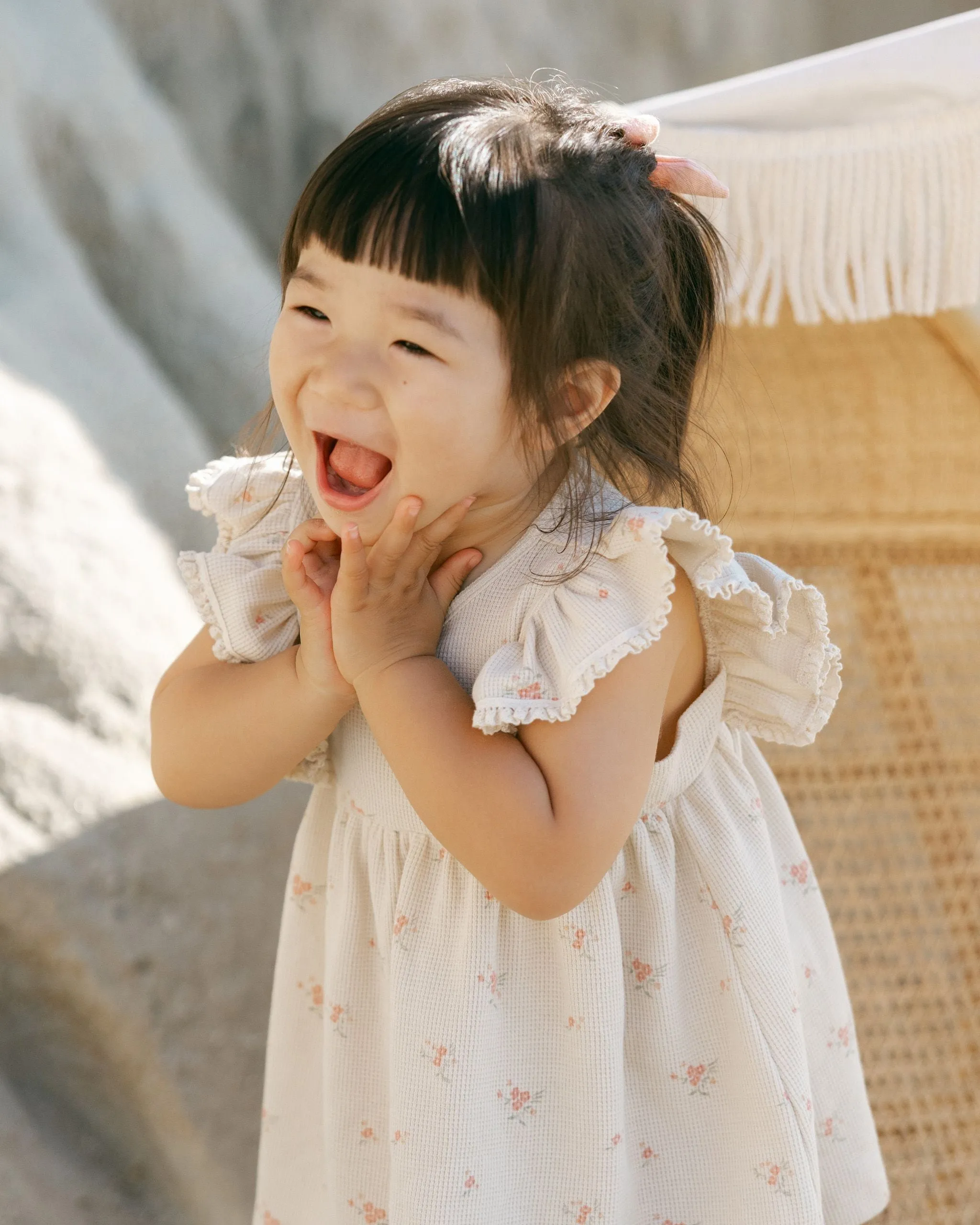 Daisy Dress in Vintage Rose/Natural