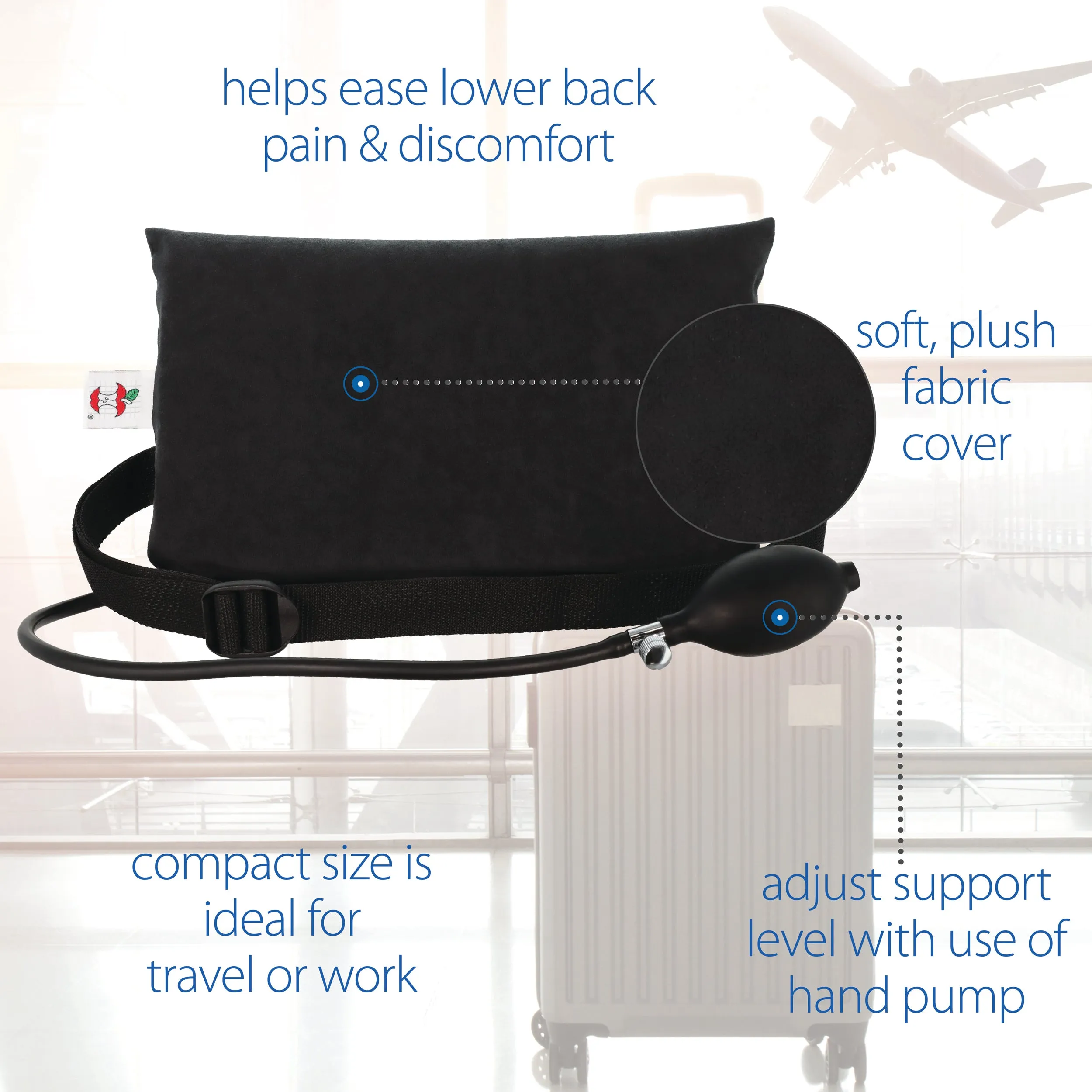 Deluxe Small Inflatable Lumbar Cushion (Discontinued)