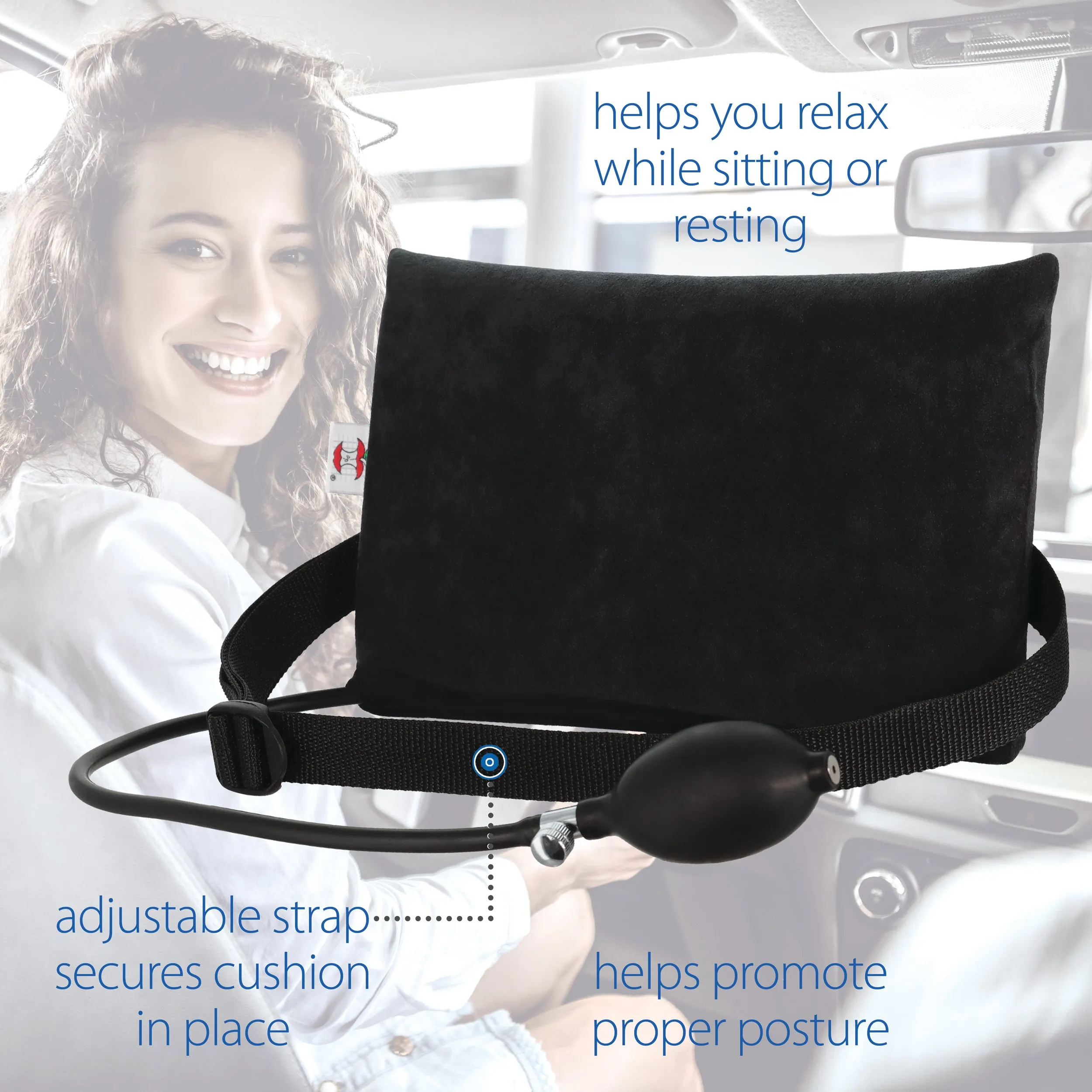 Deluxe Small Inflatable Lumbar Cushion (Discontinued)