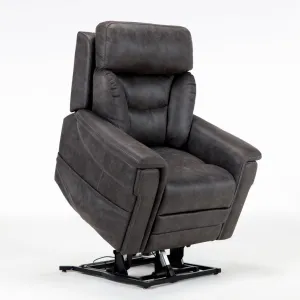 Donatello Plus 5-Motor Canyon Steel Multifunction Lift Recliner - PETITE