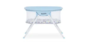 Dream On Me Poppy Traveler Portable Bassinet in Brown & Blue