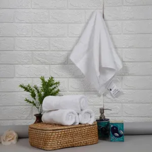 Elvie Hand Towel (White) - Set Of Four
