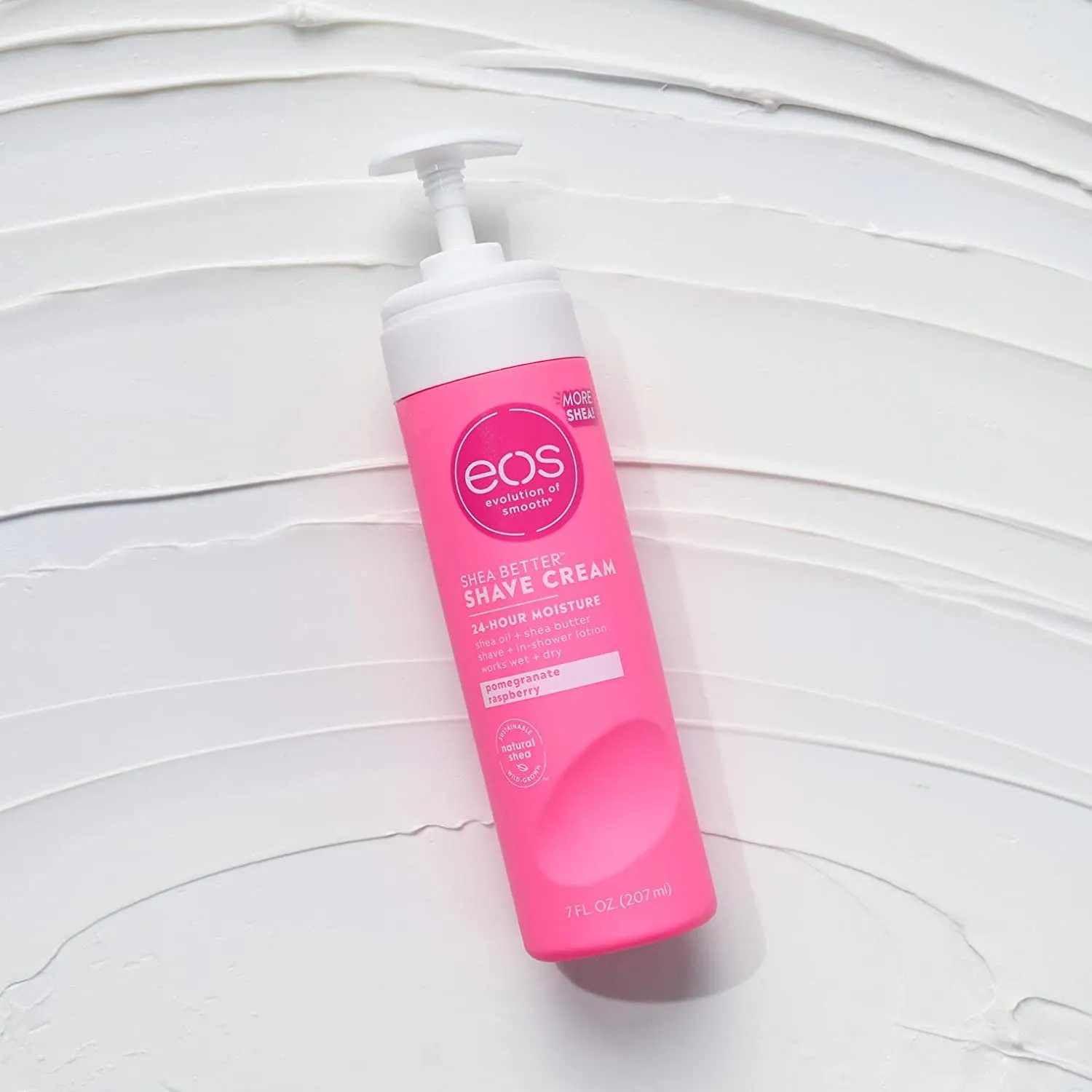 Eos Shea Better Shaving Cream for Women - Vanilla Bliss, Shave Cream, Skin Care and Lotion with Shea Butter and Aloe, 24 Hour Hydration, 7 Fl Oz, Pack of 3