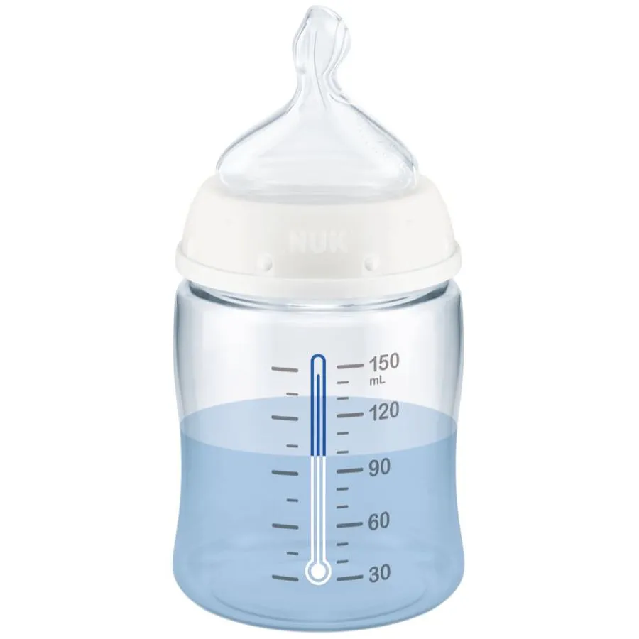 First Choice Plus Baby Bottle Temp. Control - 150ml - White
