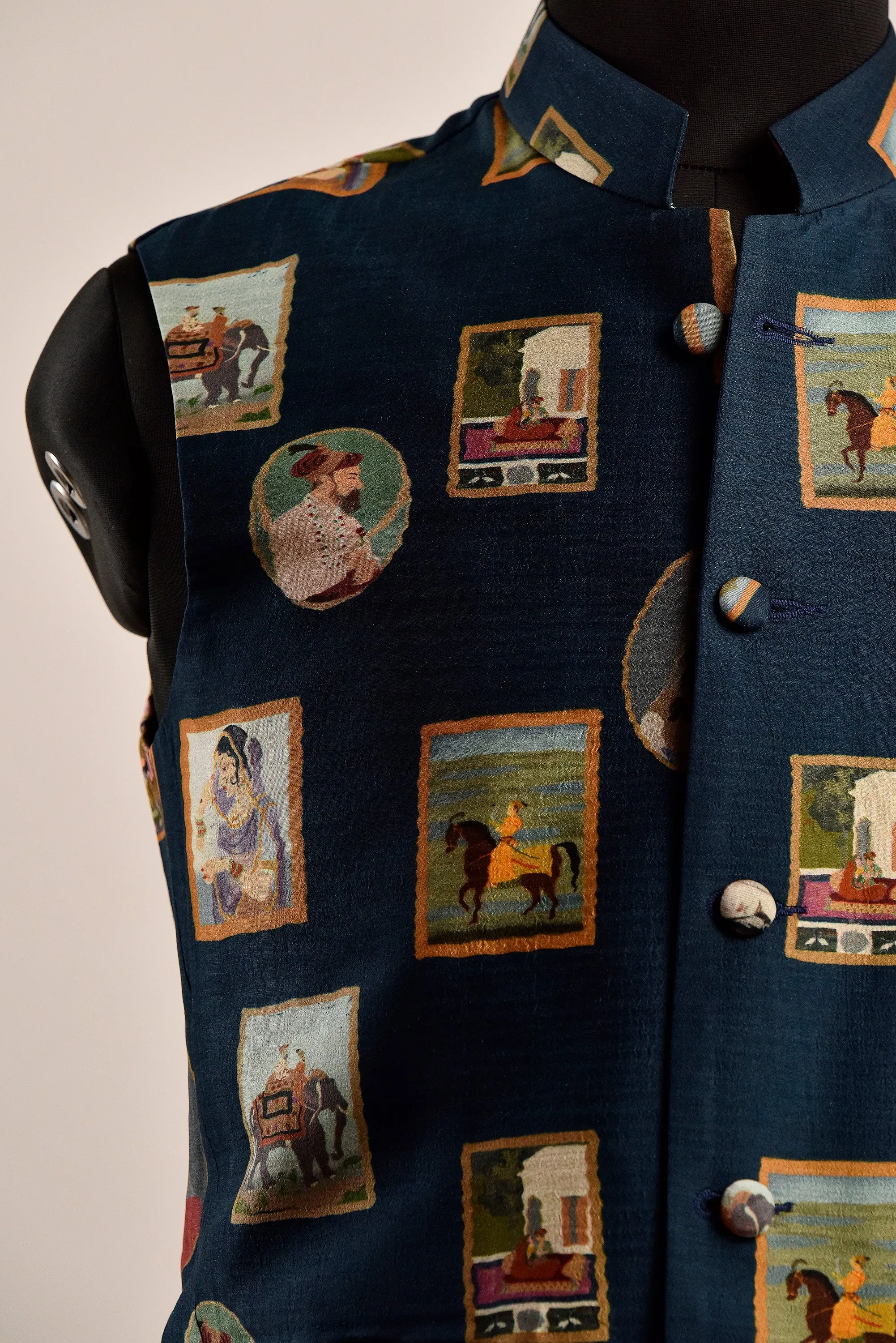 Flannel Vintage Blue Potrait Jacket