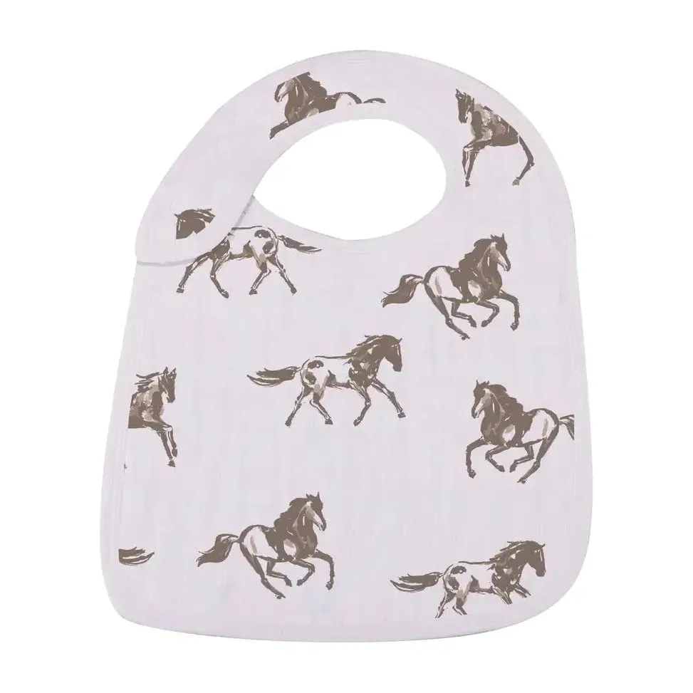 Forever Cowboys & Cowgirls Snap Bibs PK3