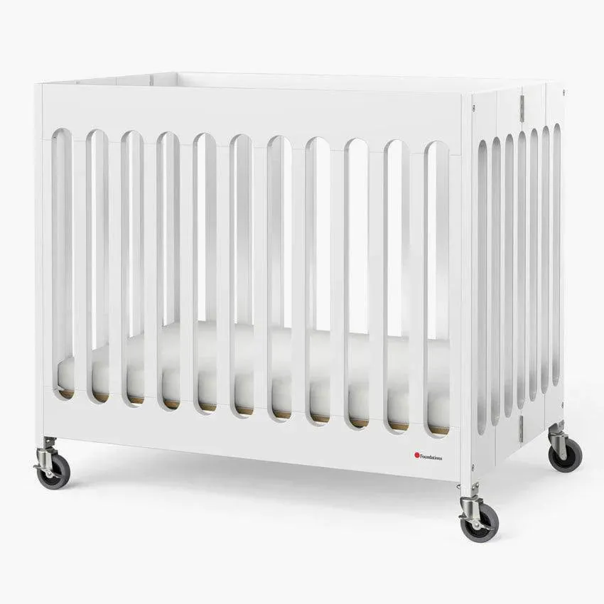 Foundations Boutique™ Solid Wood Compact Commercial Folding Crib