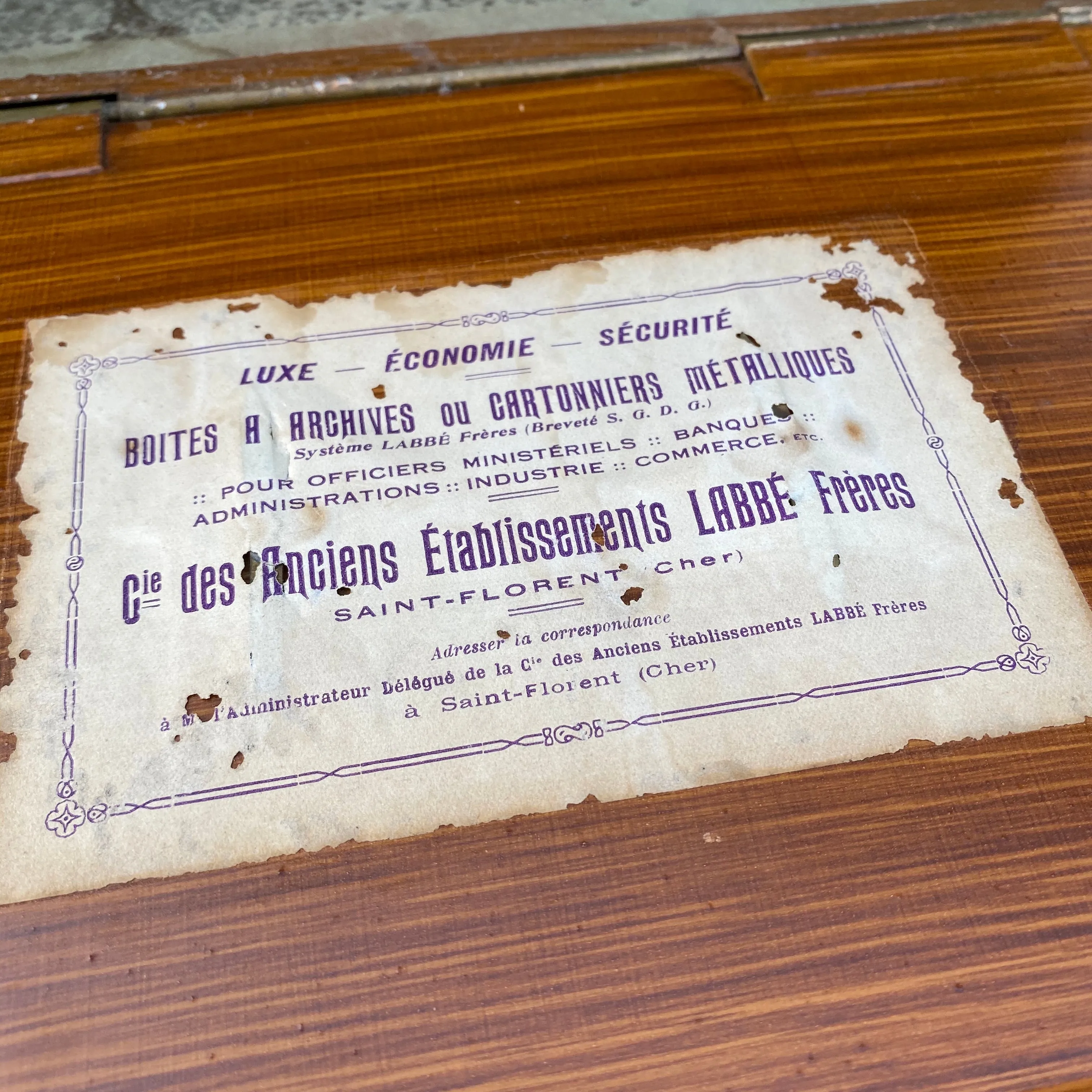 French tin boxes