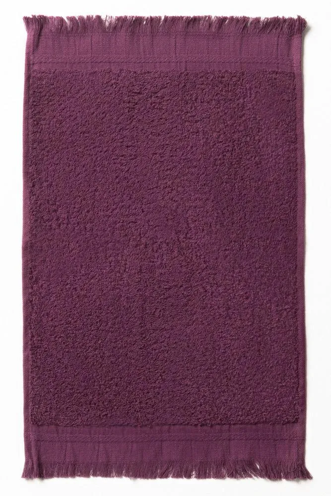 Fringe Guest Towel Purple