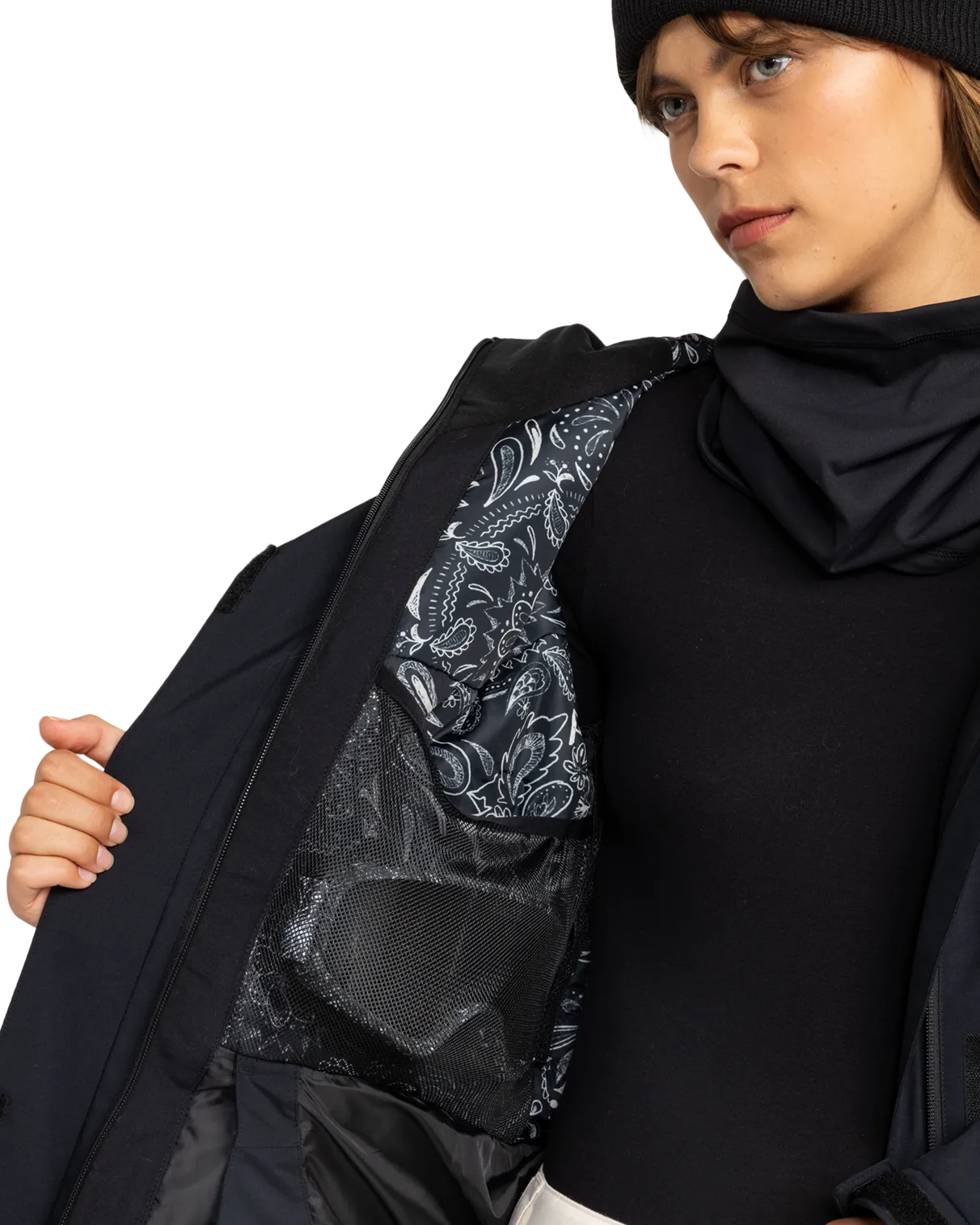 Galaxy Technical Snow Jacket in True Black