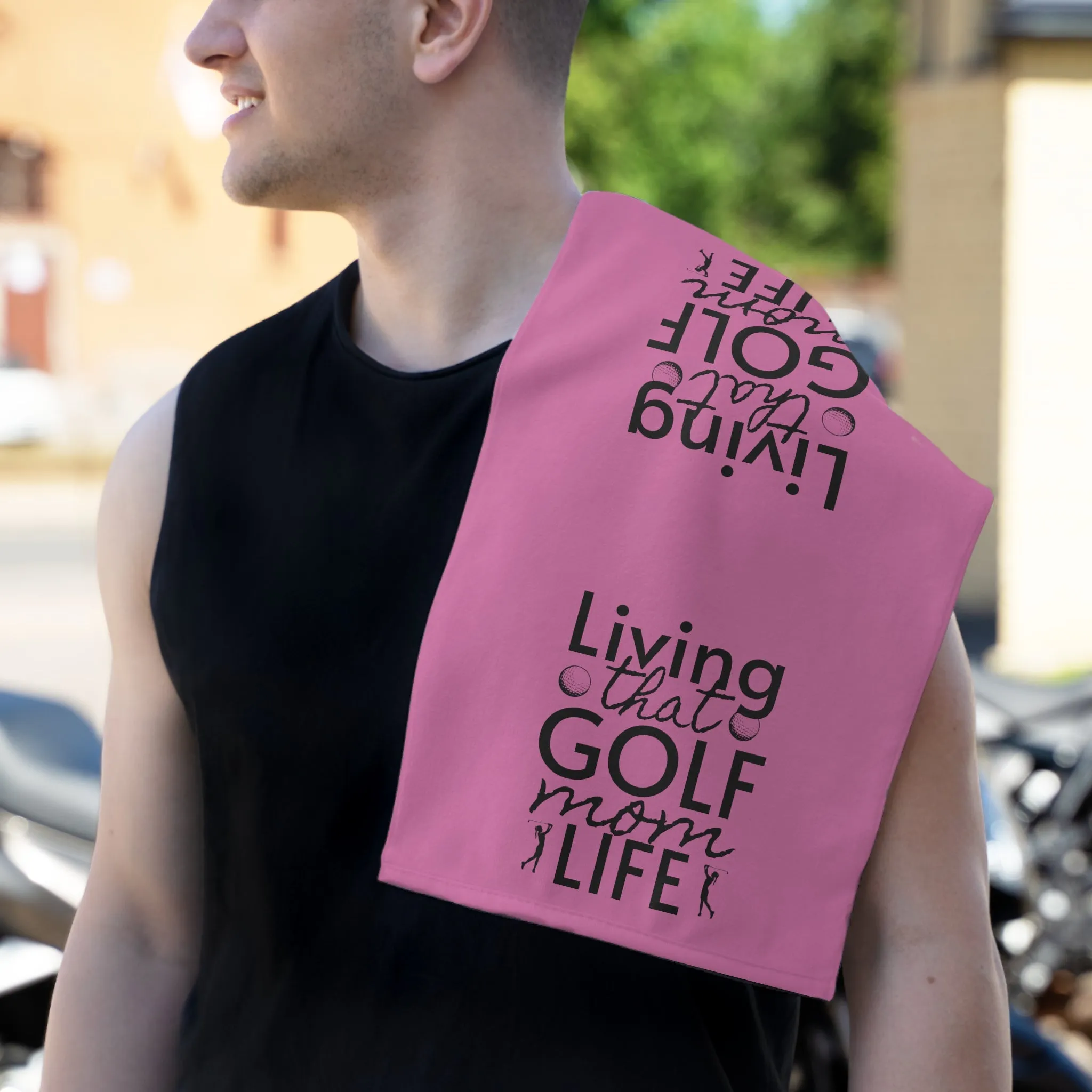 Golf Mom Life Rally Towel, 11x18