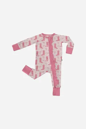 Goosies Long sleeve Zip Pj Boots Pink