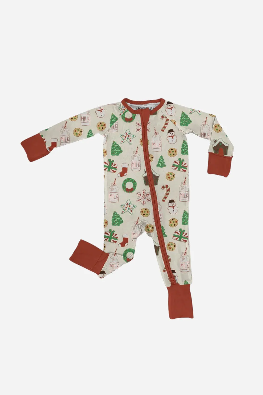 Goosies Long Sleeve Zip Pjs Christmas Cookies