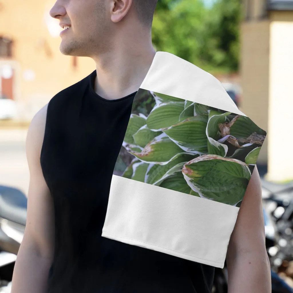 Green Leaves Rally Towel, 11x18