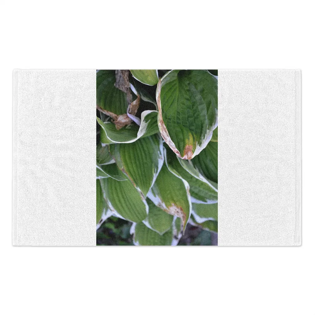 Green Leaves Rally Towel, 11x18