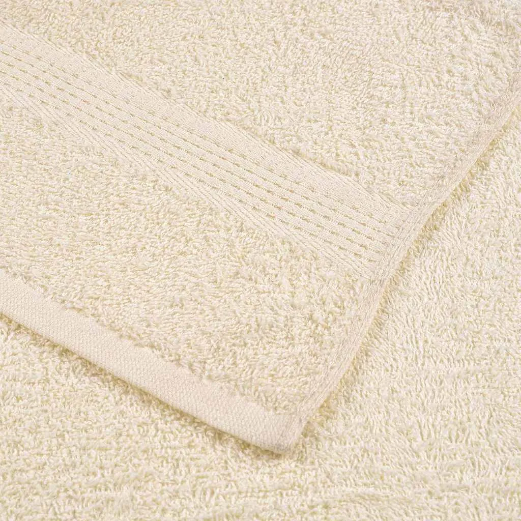 Guest Towels 10 pcs Cream 30x50 cm 360 gsm 100% Cotton