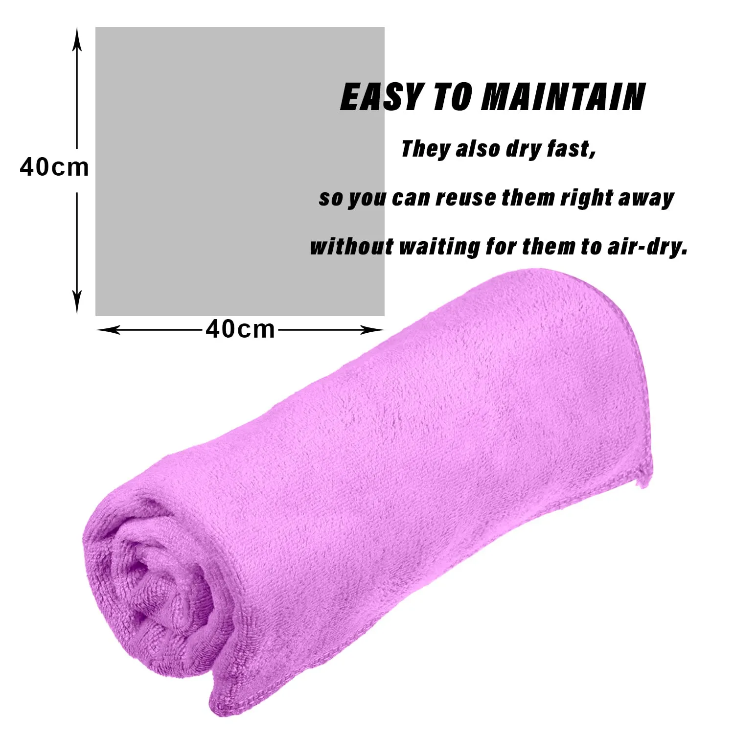 Heart Home Cleaning Towel|Microfiber Reusable Cloths|400 GSM Highly Absorbent Towel for Kitchen with Hanging Loop|Car|Window|40x40 Cm|Pack of 4 (Multicolor)