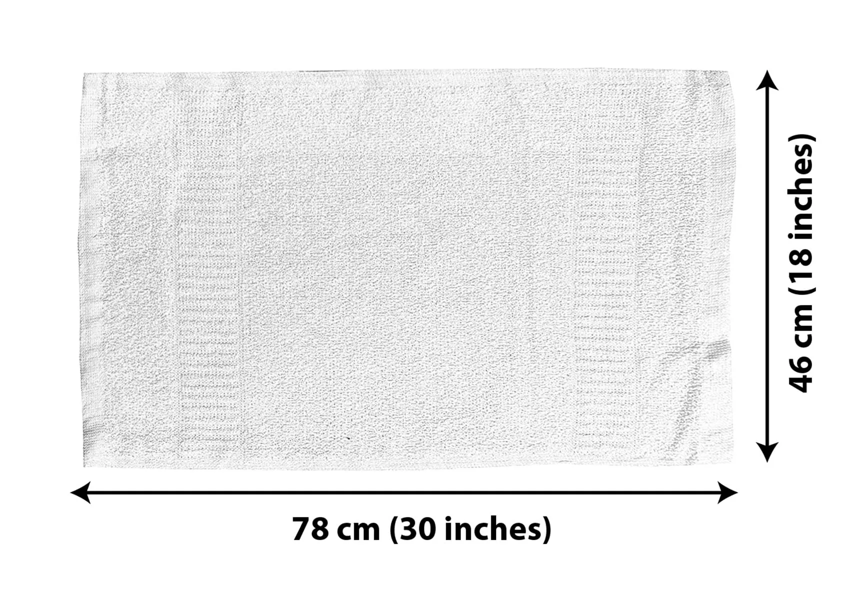 Heart Home Medium Size Soft Absorbent Cotton Face Towel, Newborn Bath Towel, Hand Towel, 30"x18"- Pack of 4 (White) -HS43HEARTH26624