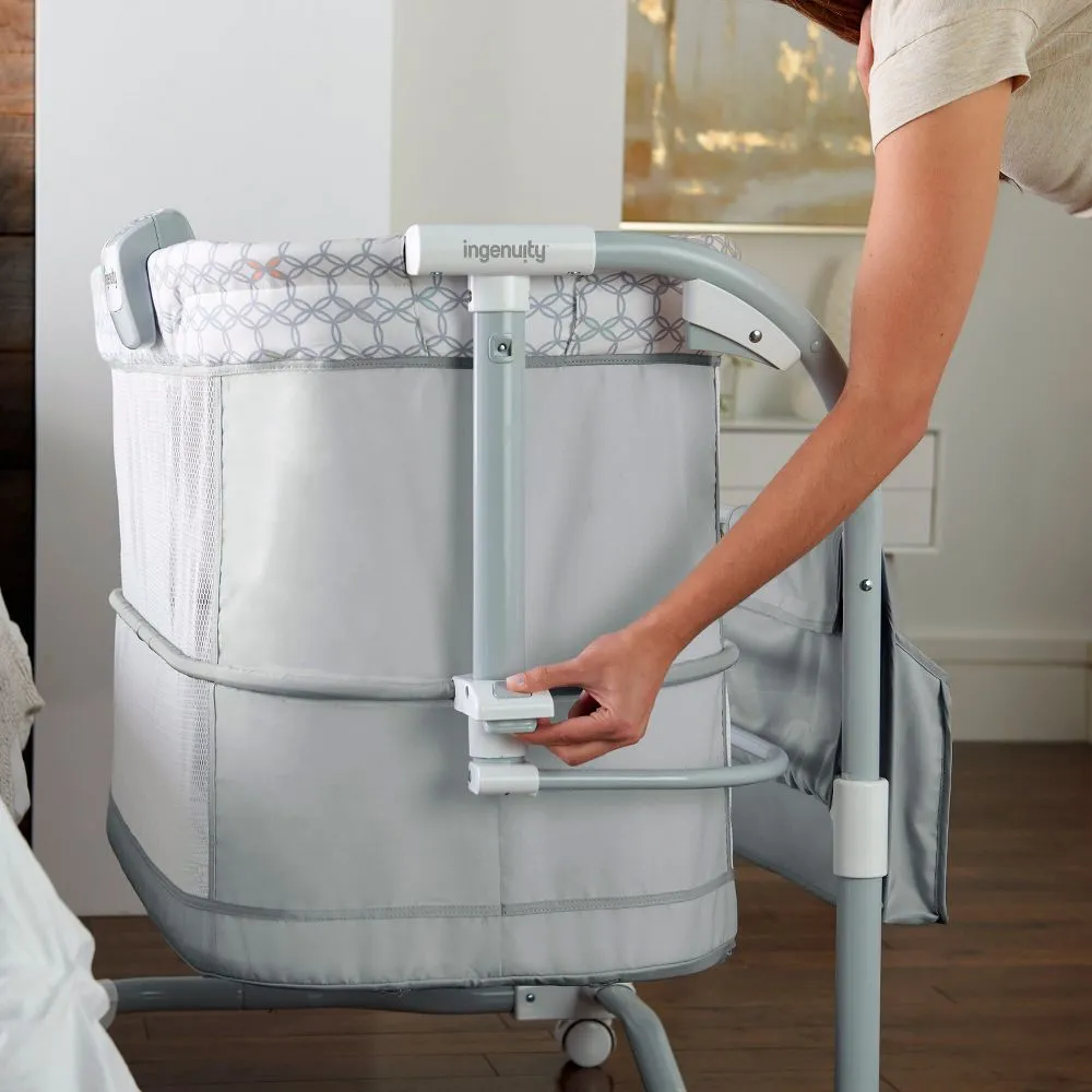 Ingenuity Dream & Grow Bedside Baby Bassinet Adjustable Height Crib - Dalton