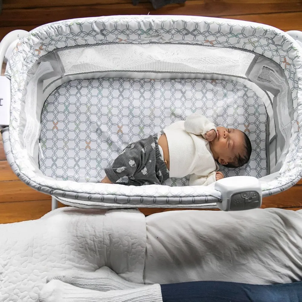 Ingenuity Dream & Grow Bedside Baby Bassinet Adjustable Height Crib - Dalton