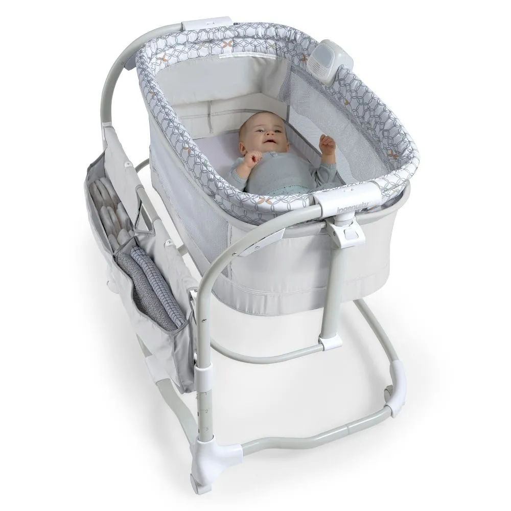 Ingenuity Dream & Grow Bedside Baby Bassinet Adjustable Height Crib - Dalton