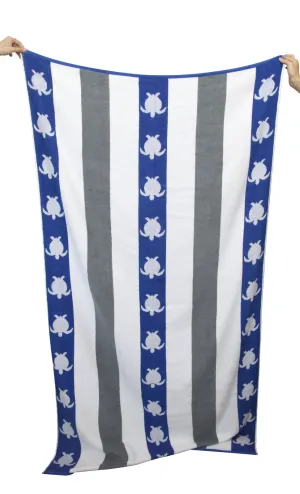 Large Blue Turtle Beach Towel