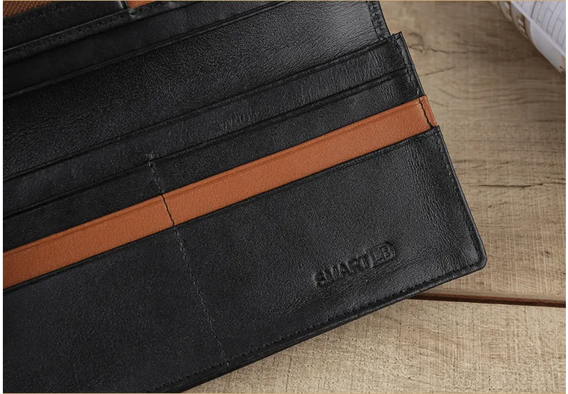 Large Capacity Anti Lost Business Leather Clutch