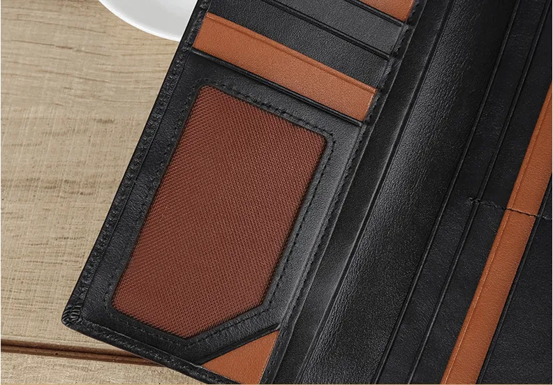 Large Capacity Anti Lost Business Leather Clutch
