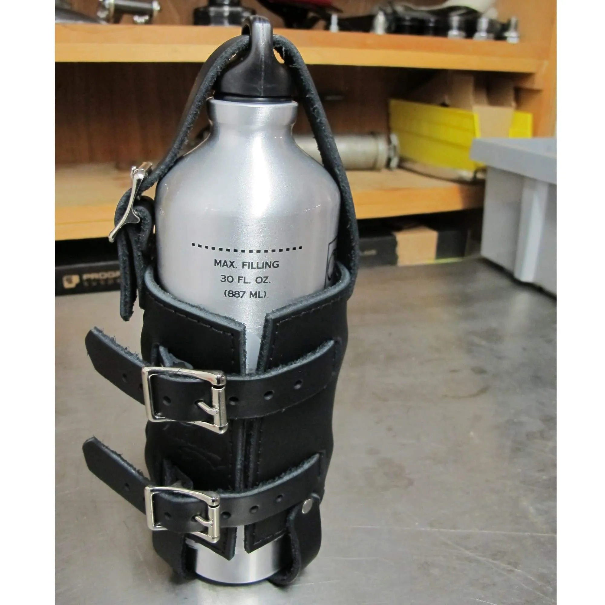 Leather Fuel Reserve Bottle Holder