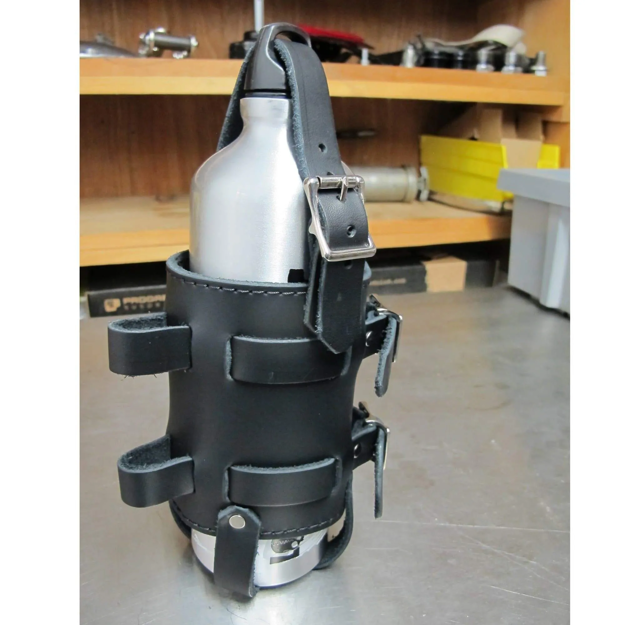 Leather Fuel Reserve Bottle Holder