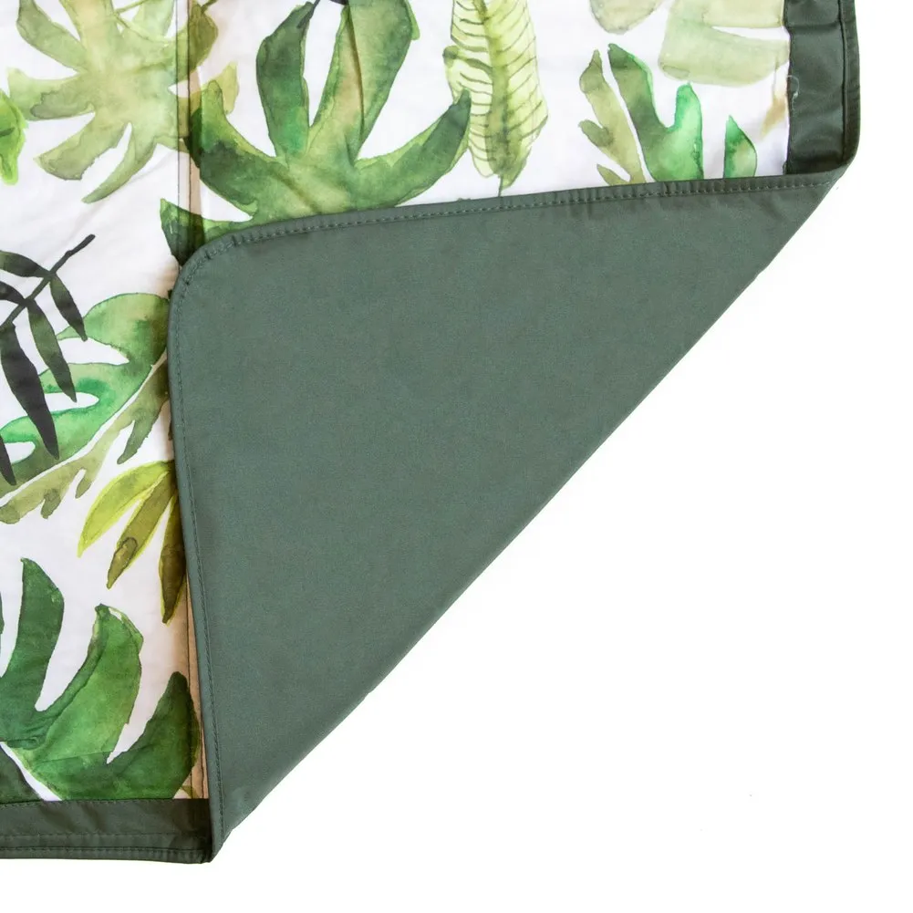 Little Unicorn Outdoor Blanket - Tropical Leaf (5 x 5 Ft)