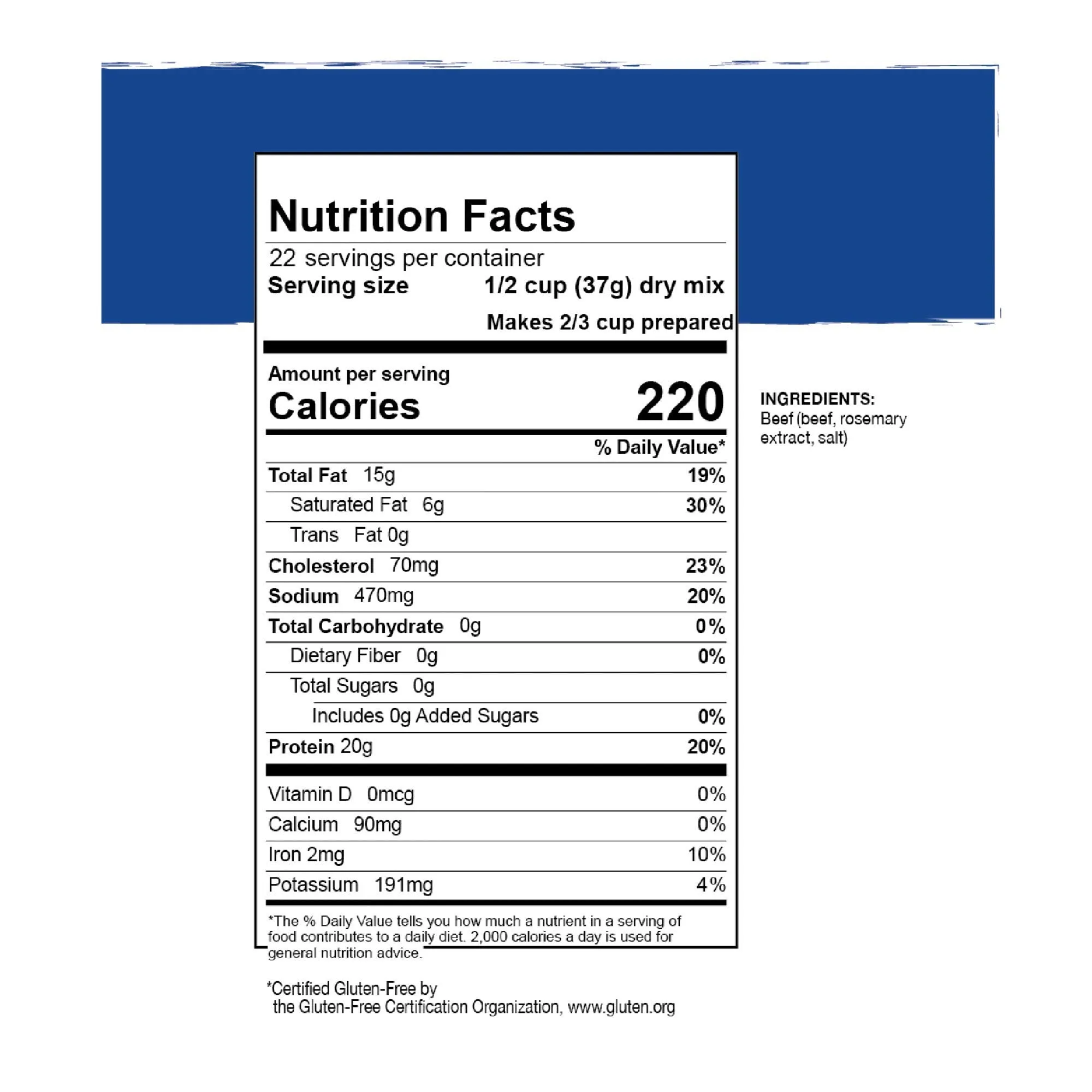 Mountain House - Ground Beef #10 Can - 6 Pack