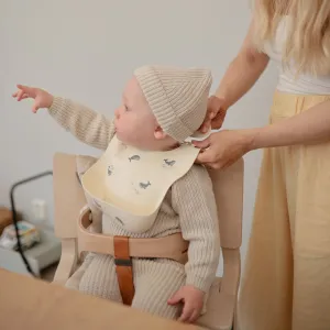 Mushie Silicone Baby Bib (Whales)