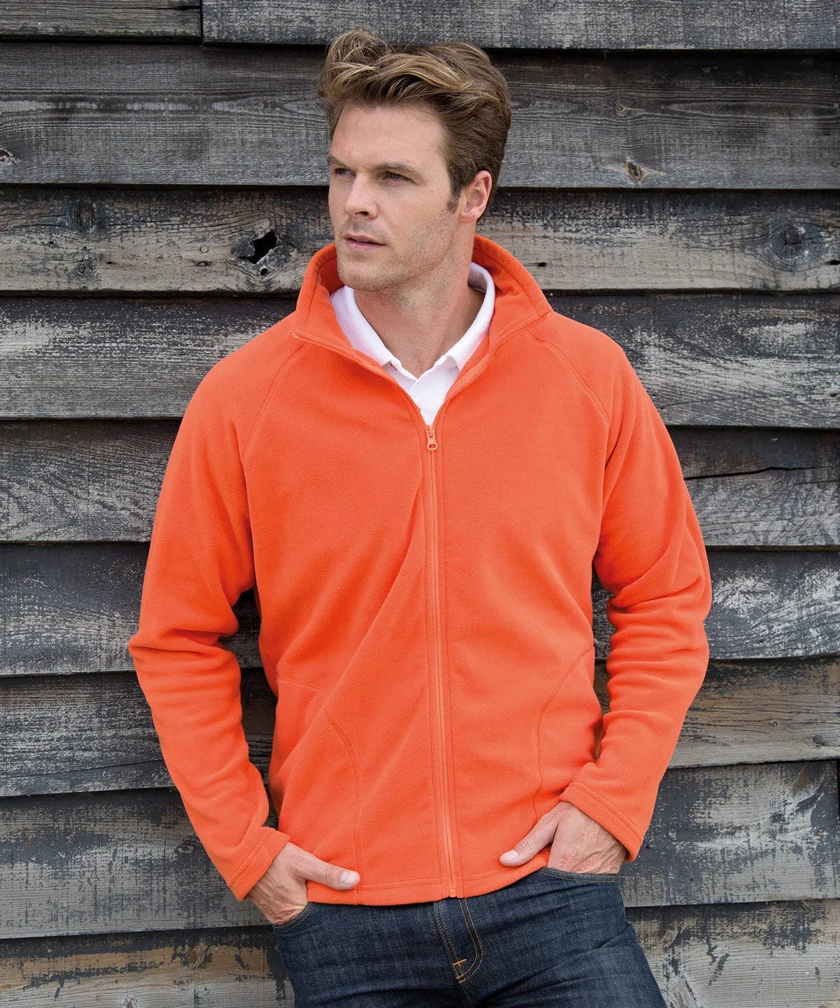 Navy - Core microfleece jacket