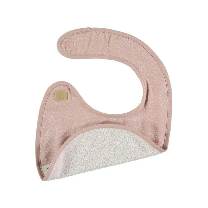 nobodinoz Candy Bib White Bubble / Misty Pink