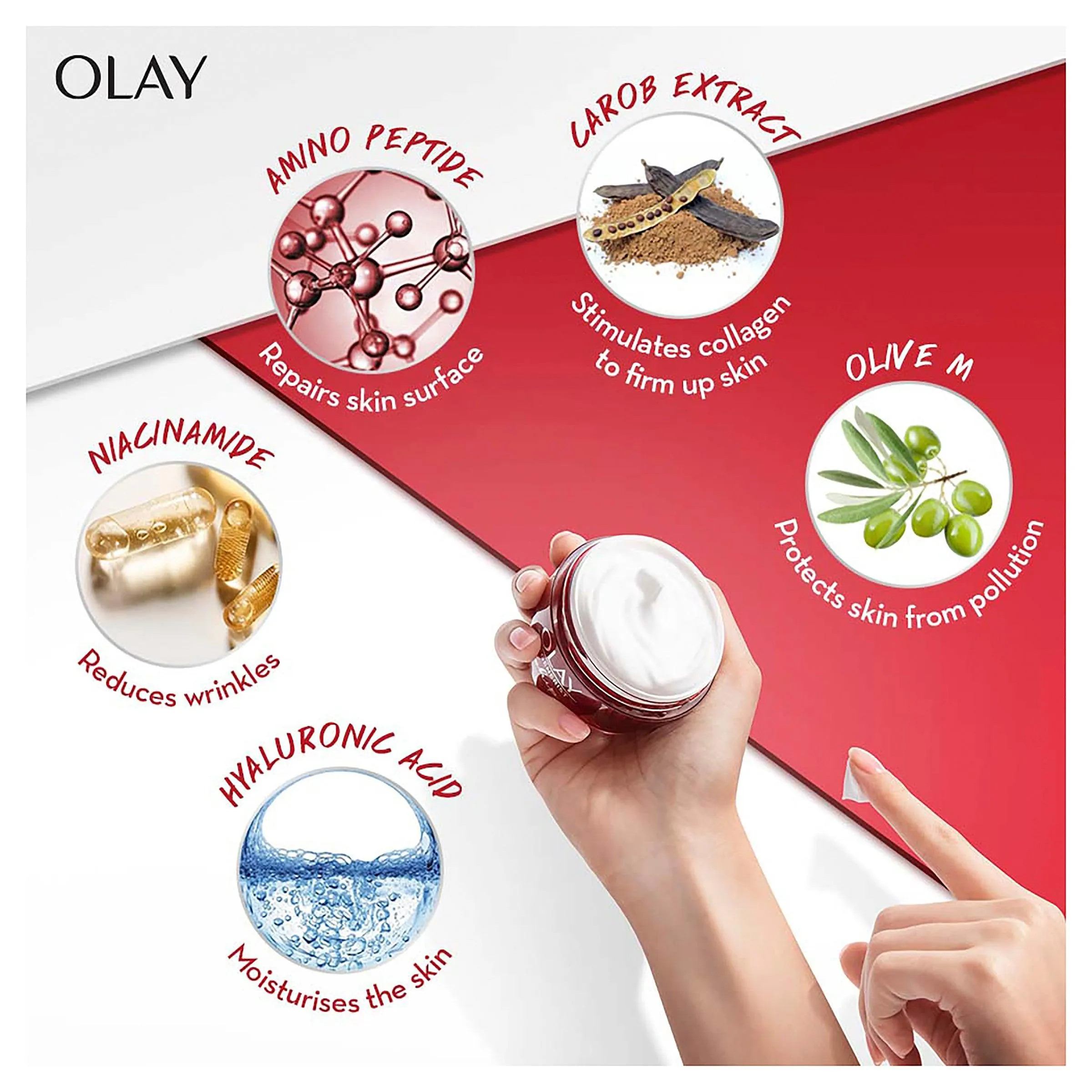 Olay Regenerist Advanced Anti-Ageing Micro-Sculpting Face Cream Moisturiser 50g