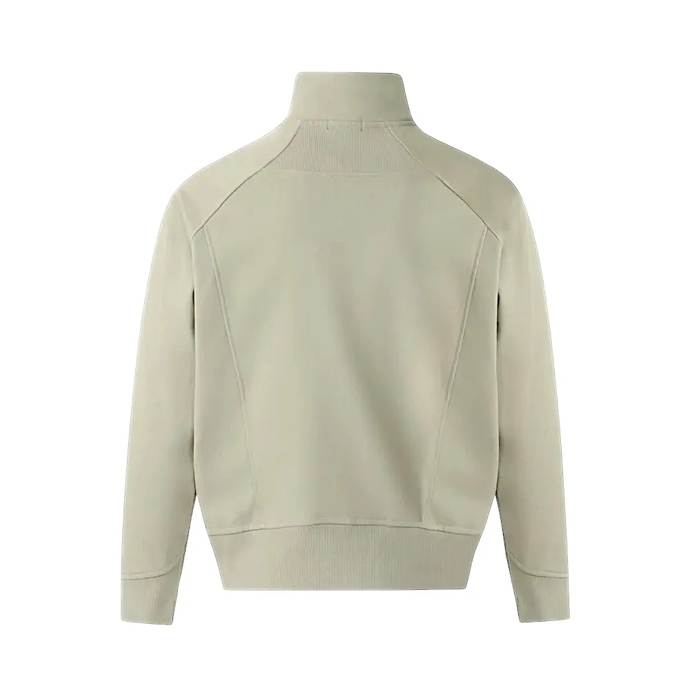 Oversized high collar zip up jacket
