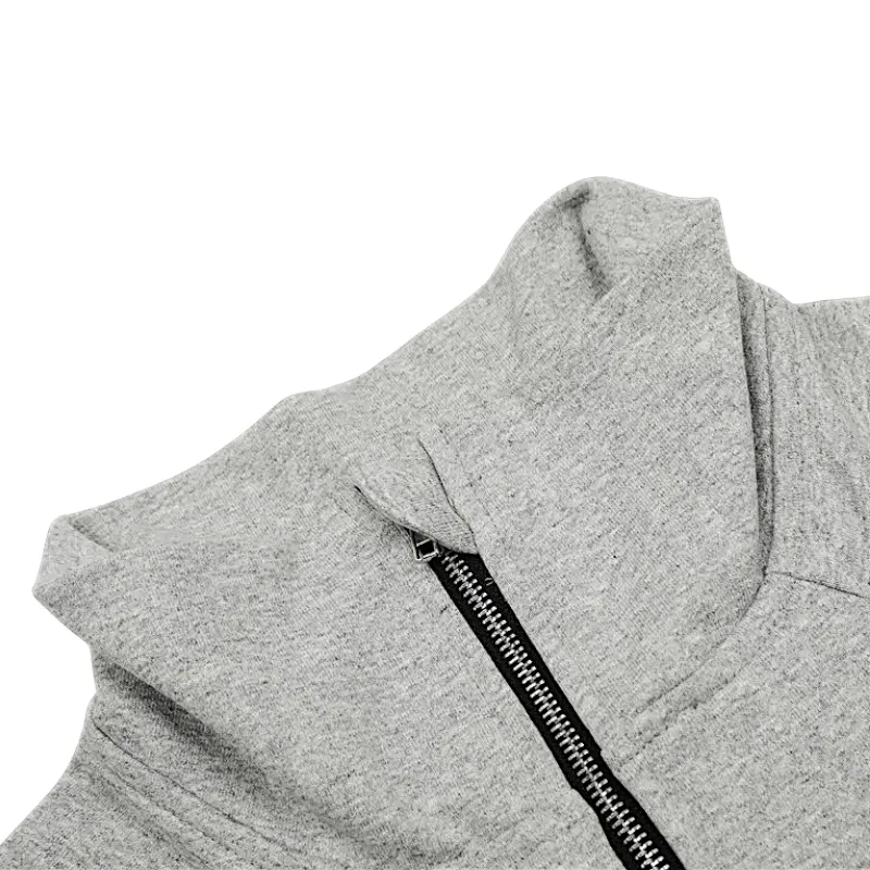 Oversized high collar zip up jacket