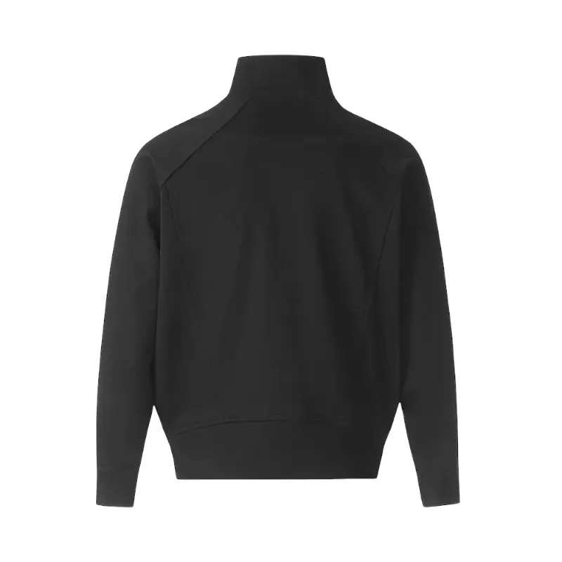 Oversized high collar zip up jacket