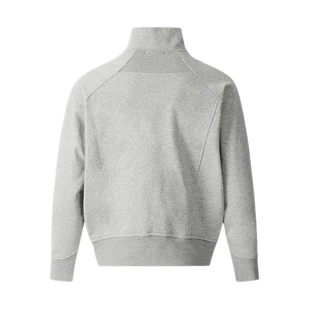 Oversized high collar zip up jacket